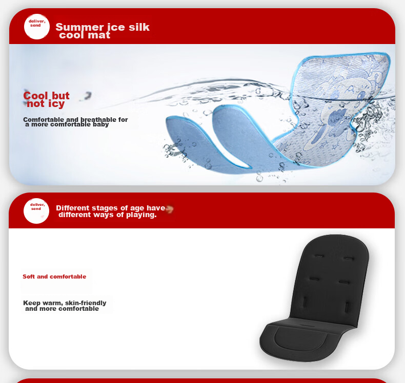 ANGI BABY Stroller: Reclining, Foldable, High-View, Reversible, Shock-Absorbing Baby Carriage 3