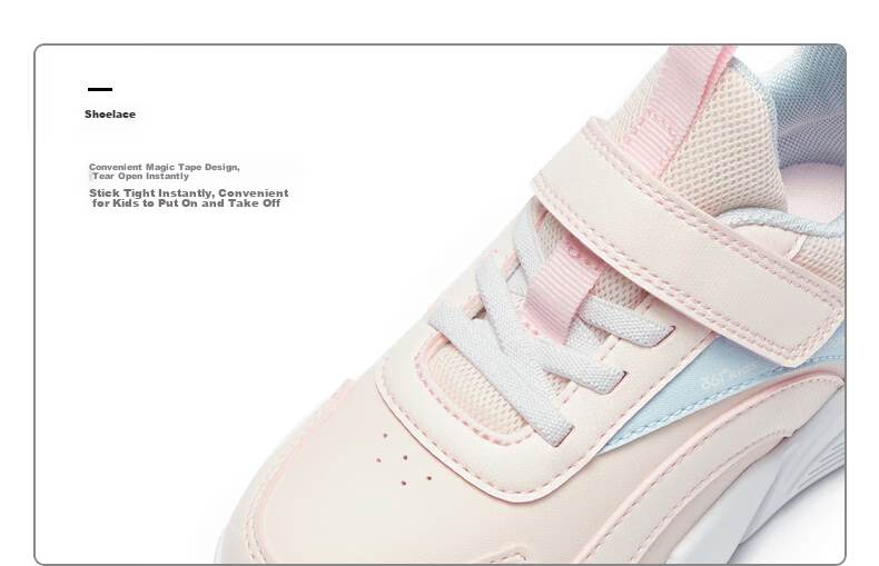 361° Running Shoes Sports Shoes Autumn And Winter Boys And Girls (3-12 Years Old) Leather Upper Windproof Running Shoes Rose Pink Color Size 35 50