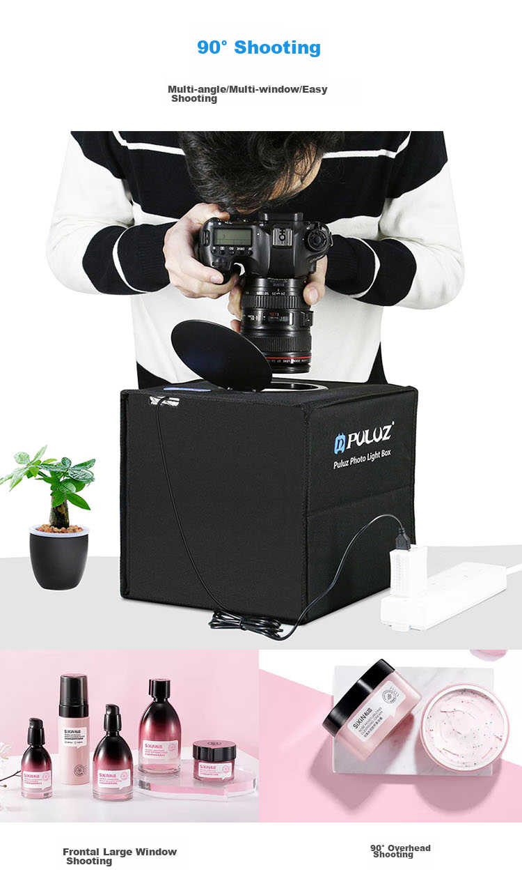Pangniu 60CM Photography Studio Small Kit, Professional Photo Shooting Light Box, Softbox PU5060 Product, Photography Props, Mini Still Life Shooting Softbox, Studio Shooting Platform 2