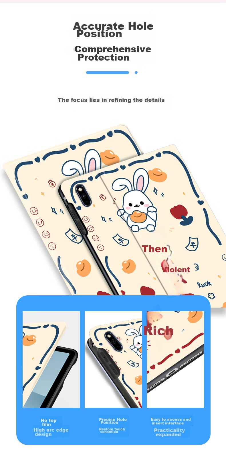 Jiangming Compatible with Huawei Matepad Protective Case, 10.4 Protective Cover for 2022 Model, 10.4-Inch C5 Tablet Silicone Full Protection Shockproof Soft Case, Smart Sleep/Wake Functio 10