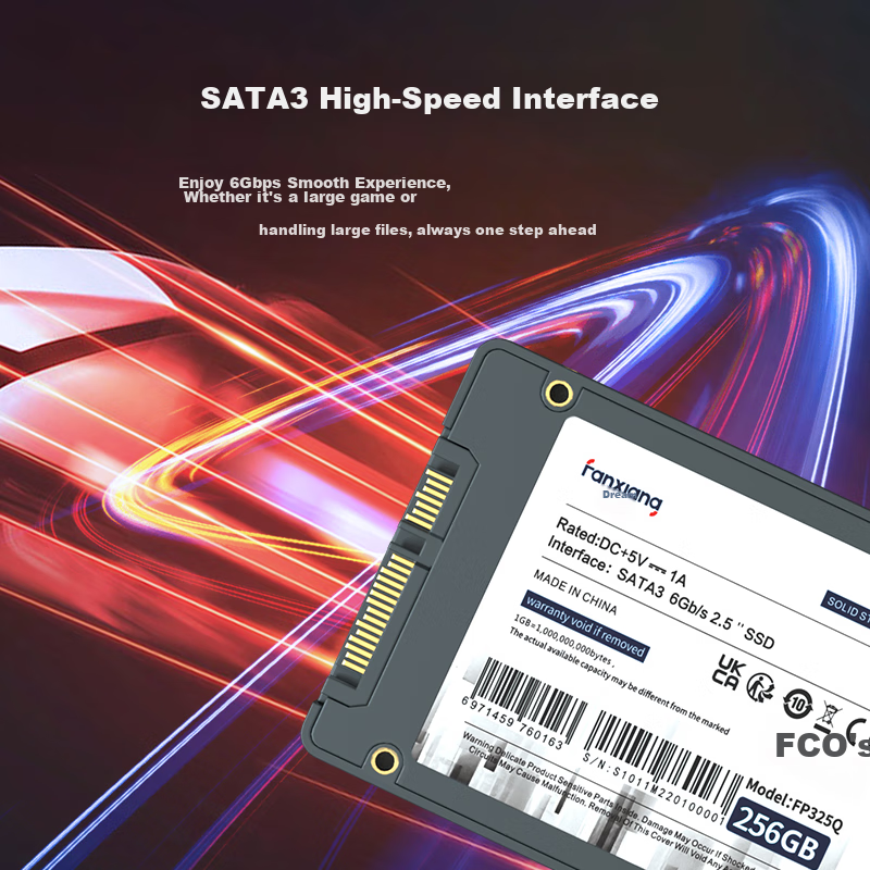 FANXIANG 512GB SSD Solid State Drive SATA3.0 Interface High-Speed Low-Power Desktop Laptop Upgrade Core Stable Component FP325T