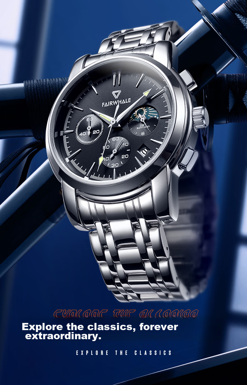 FAIRWHALE Amantii Mechanical Watch for Men, Top Ten Famous Watches, Business Quality Chinese Watch Gift for Boyfriend 5370 1