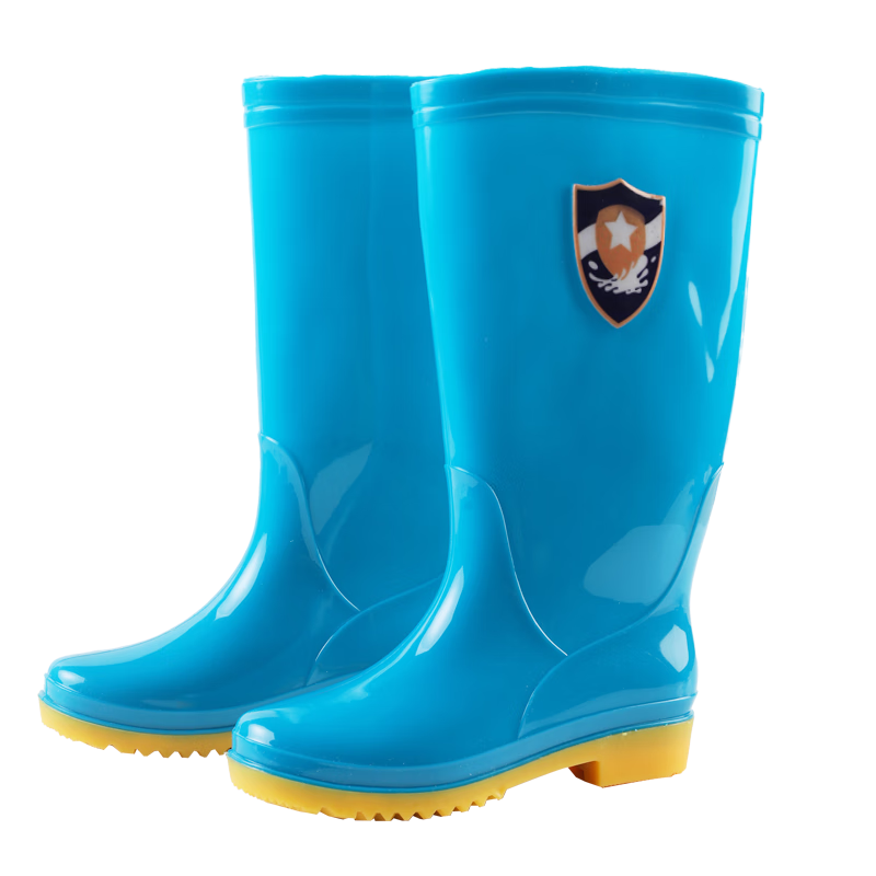 FOOTOPPO Women's Rain Boots, Waterproof Mid-Calf Adult Tall Rubber Boots with Fleece Lining, Long Waterproof Overshoes for Wome