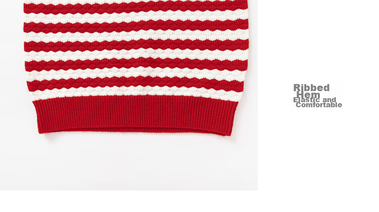 BALABALA Girls' Sweater, Children's Knitwear, Spring And Winter Striped Sweater, Bow-Tie Inner Layer Top 10