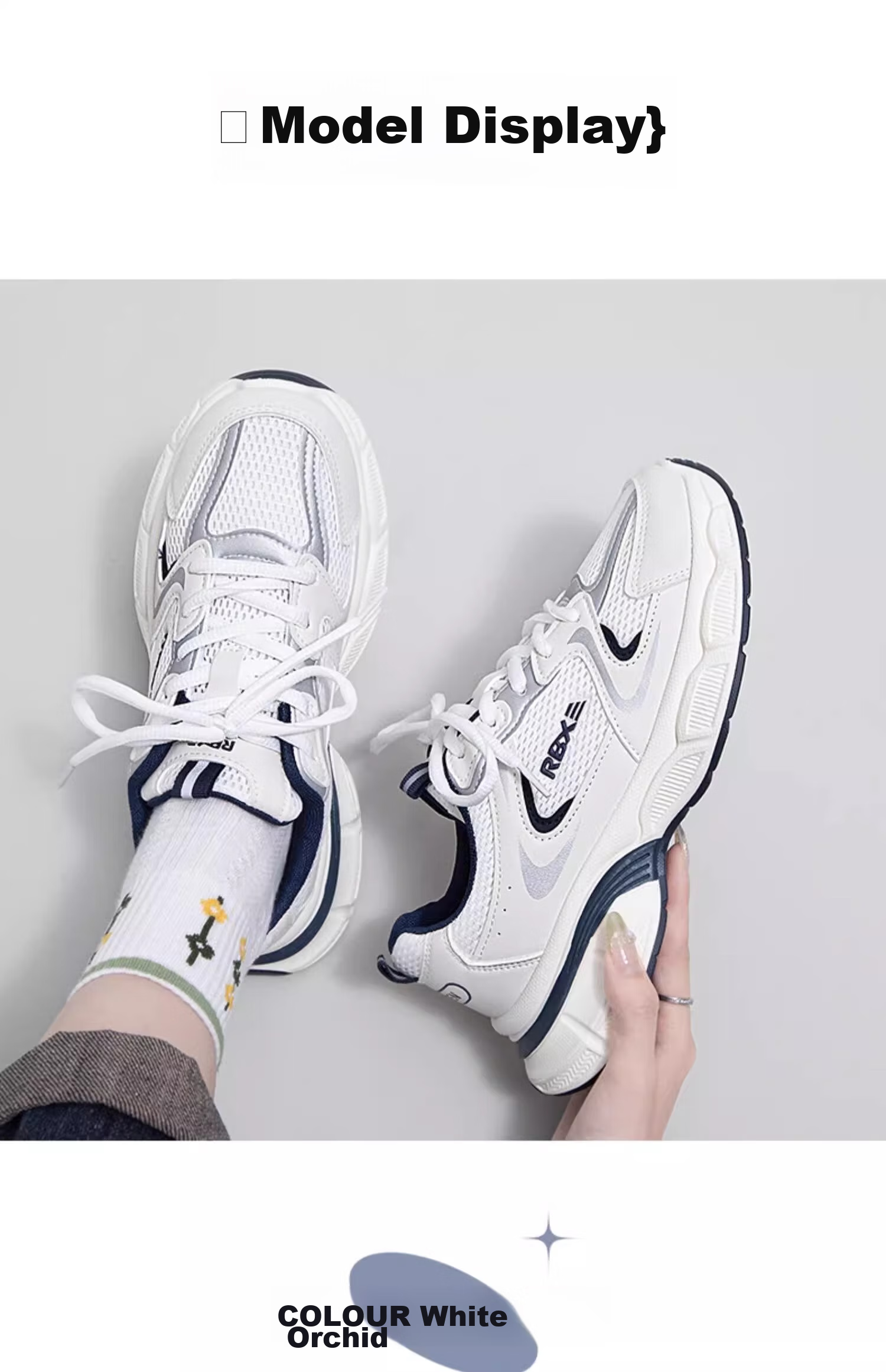 RENBEN Women's Chunky Sneakers, Platform Shoes for Height Increase, Versatile Sports Shoes for Autum 18