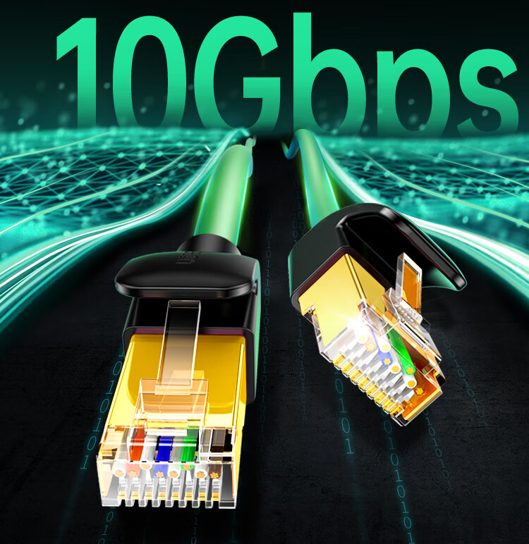 UGREEN Cat7 Ethernet Cable, 10 Gigabit Network Connection Cable, Category 7 Broadband Computer Gaming Competition 8-Core Shielded Monitoring Pure Copper Twisted Pair Network Patch Cable, 1 Meter 80421 2