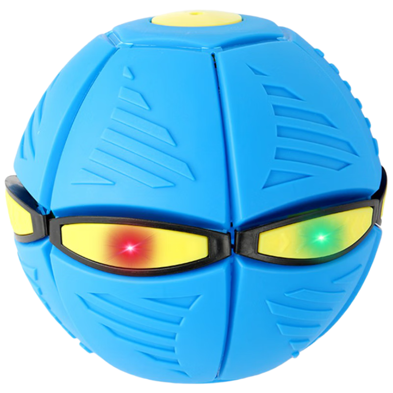 Huashi Meng Magic Flying Saucer with 6 Lights Elastic Stomp Ball Foot Deformation Ball Children's Outdoor Sports Ball Toy