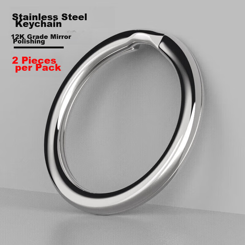 Laiben High-Quality Stainless Steel Key Ring, 12k Mirror Polished Keychain, Car Accessory for Men And Women, Premium Key Chai