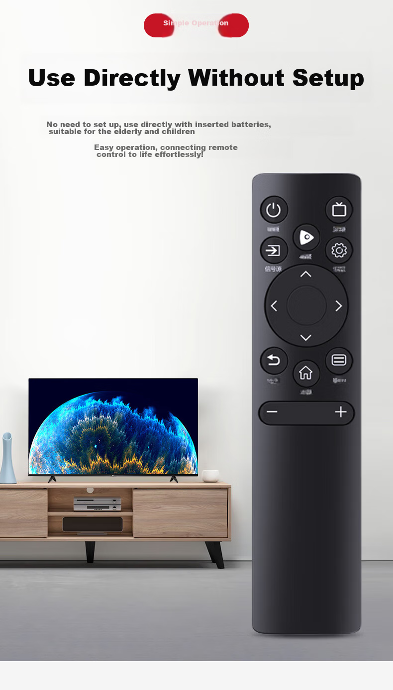 Accoona Universal Remote Control Compatible with Hisense Smart TV Vidda CN3A75, 3V75, 3A69, 3A57, 55-Inch, 65-Inch Vidda LCD TVs 5