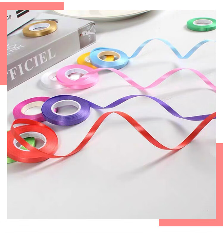 Jiayan Balloon Ribbon, Birthday Scene Decoration Props, 3 Rolls 1