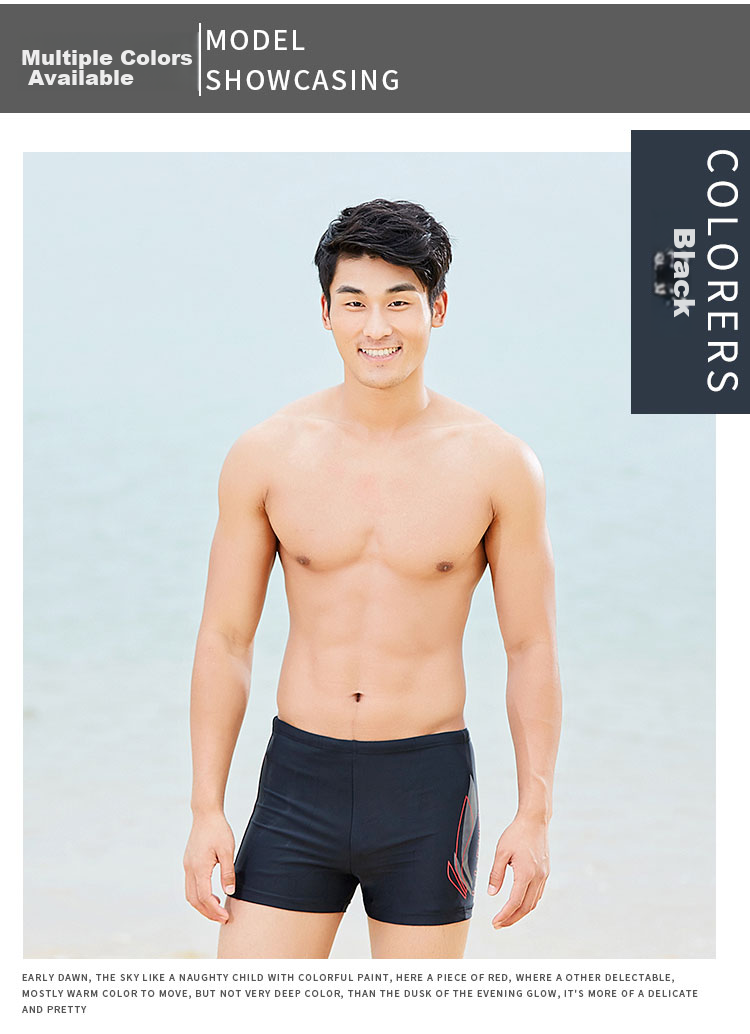 Li-Ning Men's Professional Chlorine-Resistant Swim Trunks, Quick-Drying, Anti-Embarrassment, Chlorine-Resistant Swim Shorts, Form-Fitting Hot Spring Resort Swimwear 16
