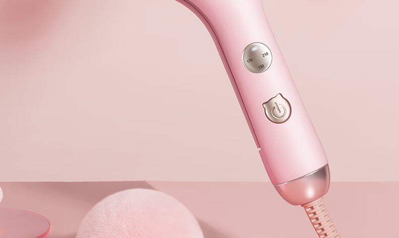 AUX Egg Roll Curling Iron, Egg Roll Curling Rod 32MM Wool Large Curl, French Egg Roll Clip, Egg Roll Hair Tool, Water Wave Pattern Fluffy Curling Iron, Gift 9