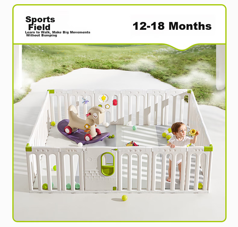 Babycare Fairy Garden Playpen Crawling Mat, Baby Indoor Safety Floor Protection Barrier, 180*200cm 11