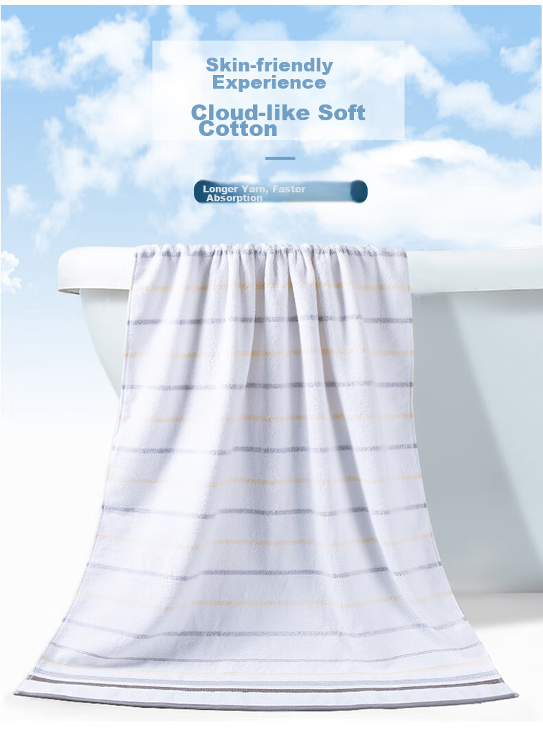 Grace Towel Set of Three, Pure Cotton, Absorbent And Comfortable, Bath Towels, Face Towels, Square Towels, for Men And Women, Home Use Set, Sports 3