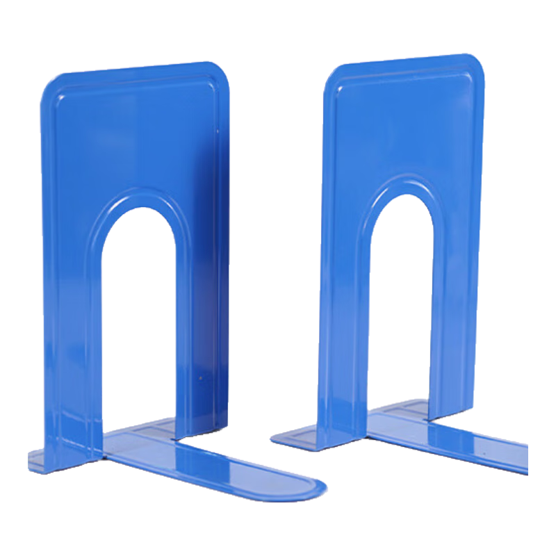 TANGO (23cm) Extra Large Metal Desktop Bookend, Simple Storage Shelf, Desk Bookshelf, 2 Pieces for Books And Office Supplies, Office Study Essentials, Back-To Essential, Blue