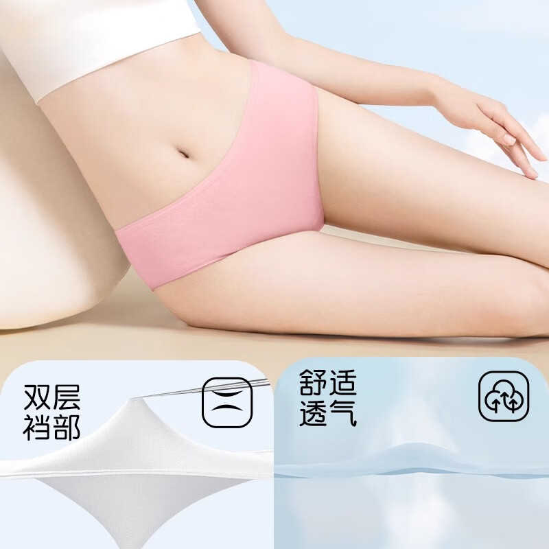 BADIGAO Disposable Underwear for Women, Maternity Pure Cotton Sterile Travel Panties, Postpartum Large Size Daily Disposable 7 Pieces XL Safe Sterilized