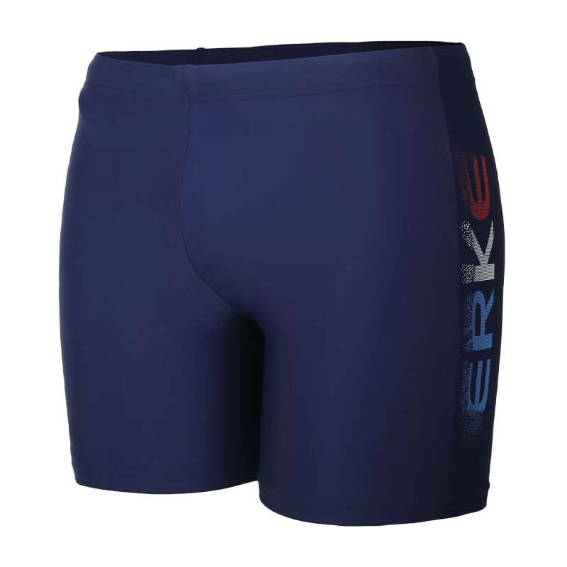 ERKE Men's Swimming Trunks, Professional Swimming Training Quick-Dry Boxer Shorts, Anti-Embarrassment Hot Spring Trunks, Swimming Equipment