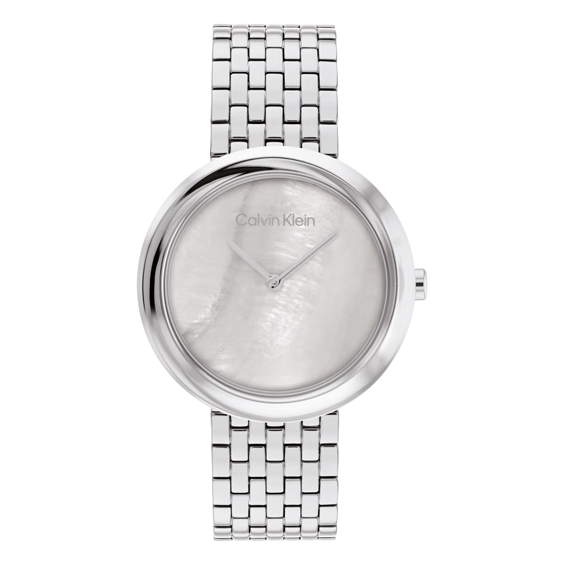 Calvin Klein CK Watch, Small Dial Model with Steel Strap, Women's Wristwatch, Goddess Day And New Year Gift, 25200320