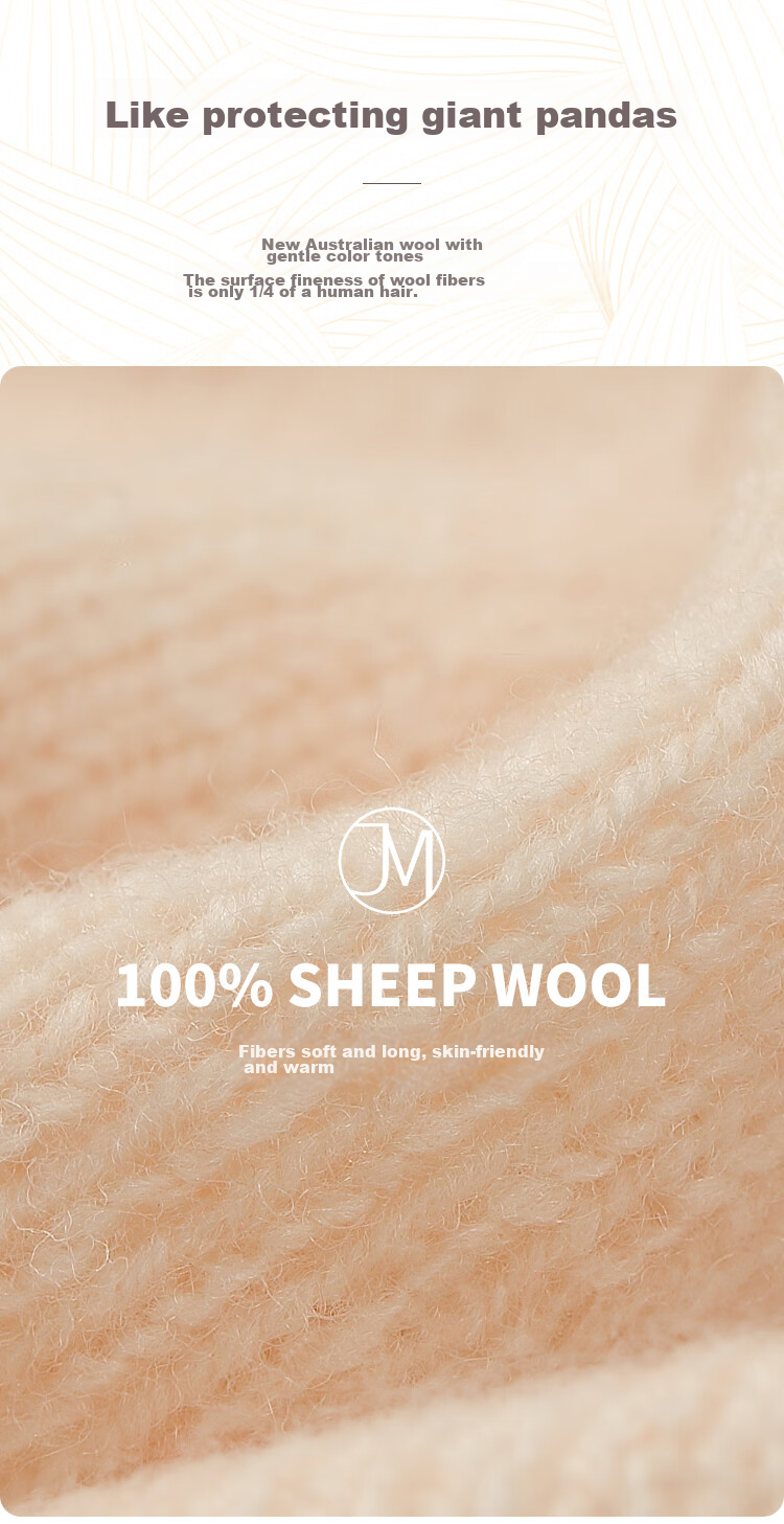 JIUMU Pure Wool Warm Knit Hat, Autumn And Winter Knitted Cap, Cold Hat, Winter Hat, Maternity Hat, Outdoor Cold-Proof Hat for Women in Winter 2