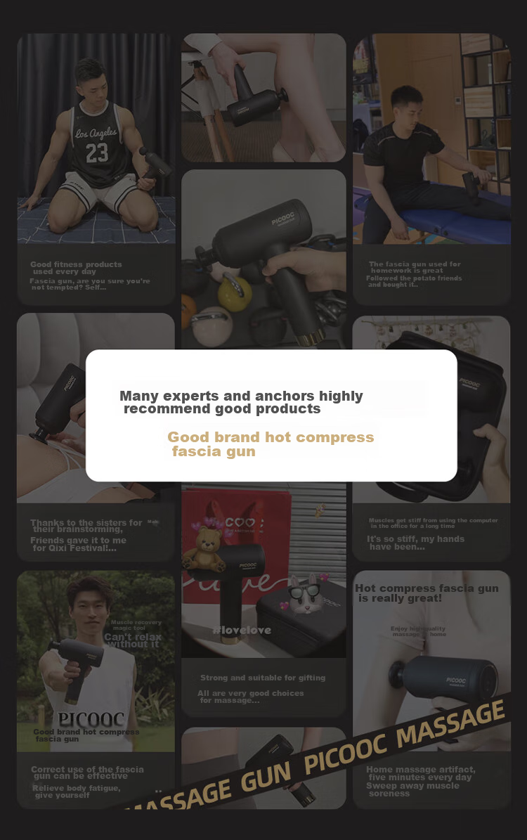 PICOOC Professional Muscle Massage Gun with Heat Therapy, Sports Fitness Shoulder Neck Back Massager, Home Use Fascia Gun H1 Birthday Gift for Boyfriend Girlfriend Parents 2