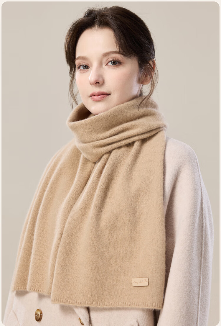 JIUMU 100% Cashmere Scarf for Women, Autumn And Winter Warm Neck Warmer, Gift for Women And Mothers, National Day And Birthday Present, Gift Box Set 24