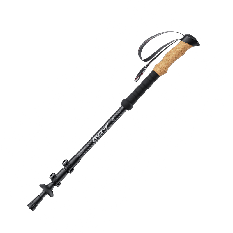 JD Original [Jingfeng] 3K Carbon Fiber Ultra-Light Trekking Pole, Three-Section Telescopic Outdoor Equipment, Hiking Poles for Climbing And Walking, ST500