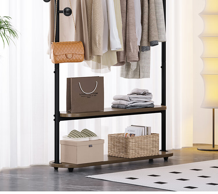 Yicainianhua Coat Rack, Floor-Standing Clothes And Hat Stand, Multifunctional Hanger, Bedroom Storage Rack, Clothes Drying Rack (Miqi) 2383 11