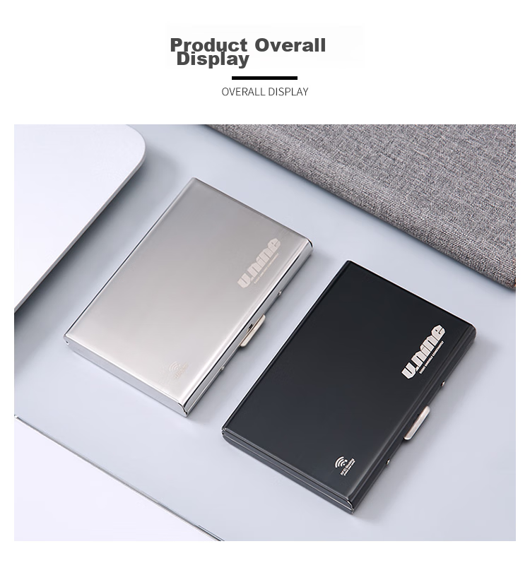 V.NINE Card Holder, Anti-Theft Wallet, Anti-Magnetic Money Clip, Business Card Holder, Small Card Case, Birthday Gift for Boyfriend Or Husband 11