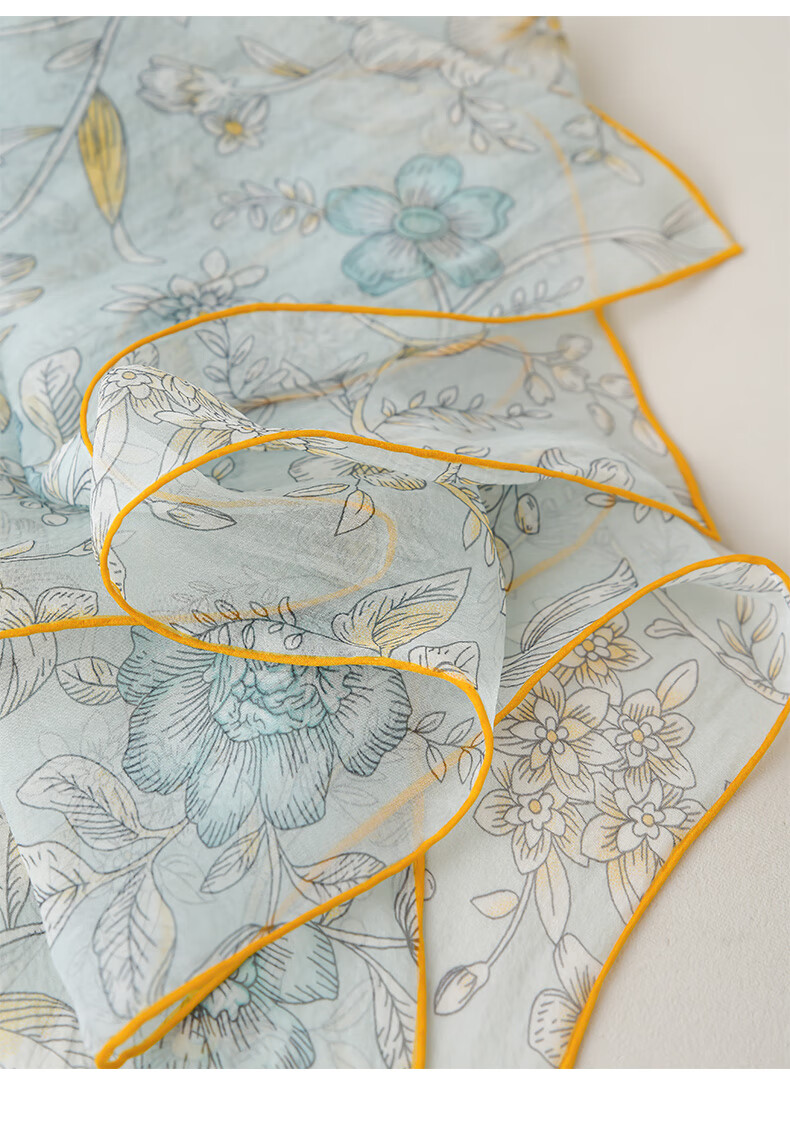 Hangsifu Silk Scarf, Neck Warmer Shawl, Pearl Yarn Neck Wrap, Practical Birthday Gift for Mom, Mid-Autumn Festival Present 17