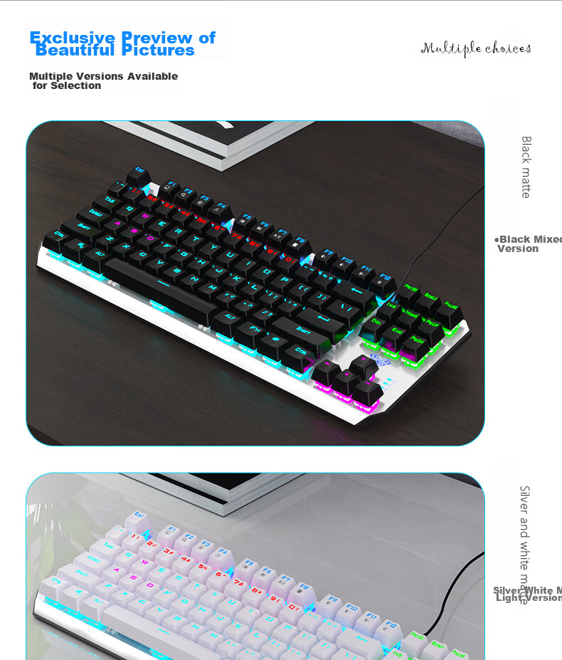 AULA Nova75 Custom Mechanical Keyboard Tri-Mode Wireless Wired Bluetooth Gasket Structure Hot-Swappable Full-Key Gaming Office Shadow Gray Caramel Latte Switches 2