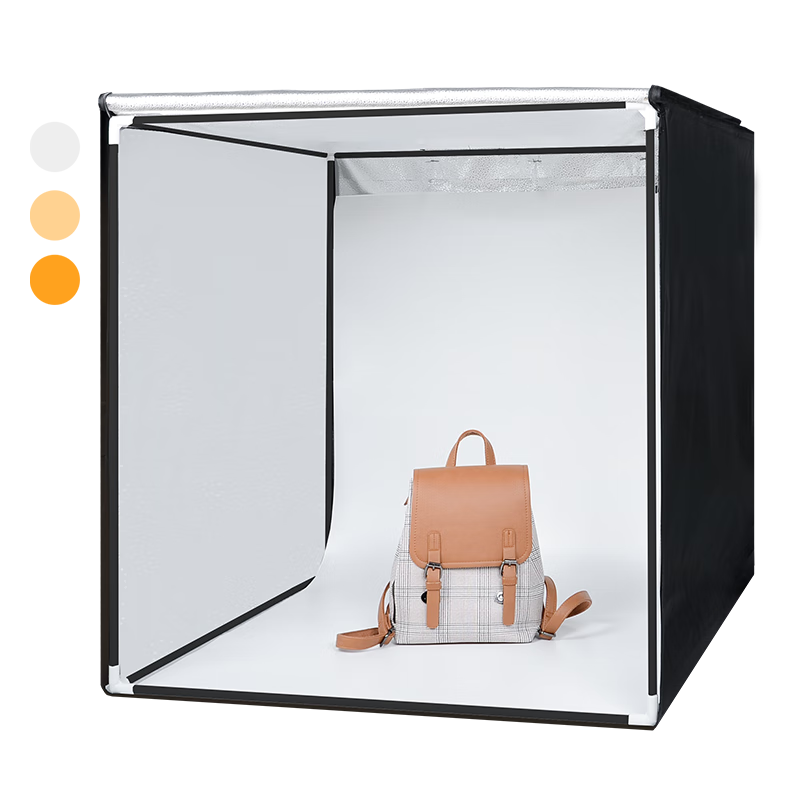 Hakutatz 80cm LED Mini Photography Studio, Live Streaming Fill Light Kit, Large Product Photography Light Box, Softbox, Simple Portable Photography Equipment And Props