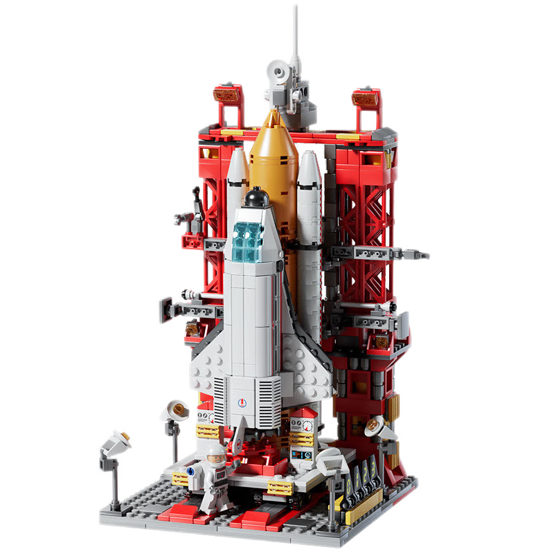 LEAIXIANG Children's Rocket Launch Center, LEGO Space Building Blocks, Assembly Toy for Ages 6-12, Birthday Gift for Boys And Girls