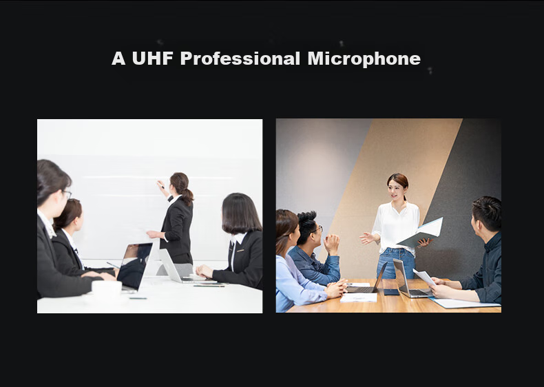 SAST OK-12 Professional Wireless Microphone System, Dual-Channel Microphone for Home Karaoke, Stage Performance, KTV Singing, Wedding Ceremonies, Meetings, U-Segment Professional Dual-Channel Microphone [Head-Mounted] 4