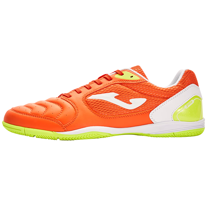 JOMA Adult Soccer Shoes for Men with Molded Studs, Five-A Indoor Field IN Flat Soccer Training Shoes, Orange, Size 42