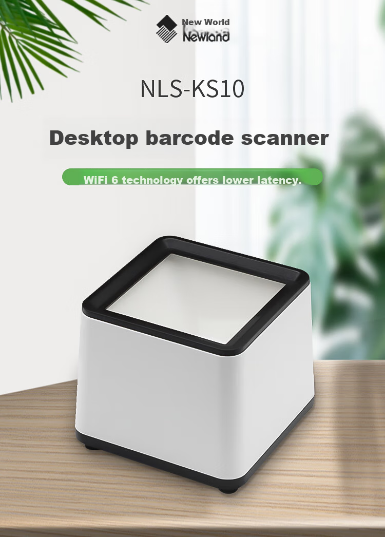 Newland NLS-FR40 QR Code Scanning Platform Barcode Scanner, Supermarket Cashier WeChat Payment Scanner Gun Express Delivery Scanner, USB Port 2