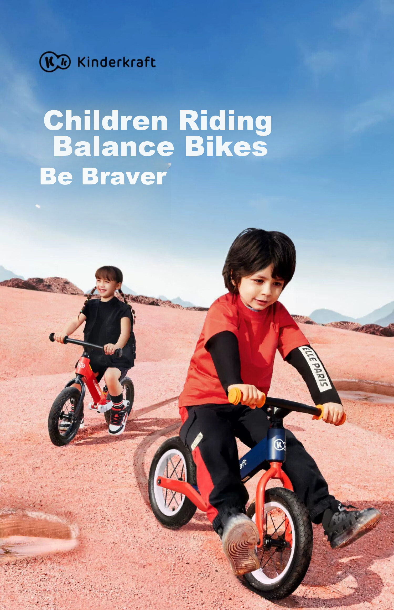 KinderKraft KK Children's Balance Bike for Ages 1-3 No Pedal Balance Bike Bicycle Shock-Absorbing Walker, Upgraded Racing Red 11