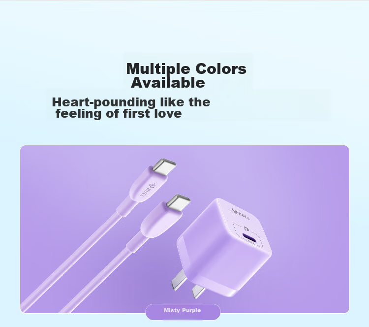 BULL PD20W Charger, Fast Charging Head for Apple IPhone 16, Automatic Power-Off When Fully Charged, Compatible with IPhone 15/14/13 Pro Max/12/11/x/8, Distant Mountain Blue 13