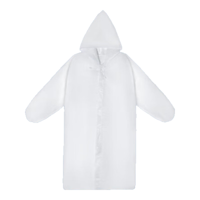 JD Jingzao Disposable Adult Raincoat Semi-Transparent Full-Body Rain Poncho Portable Outdoor Cycling Mountaineering Hiking Rainwear