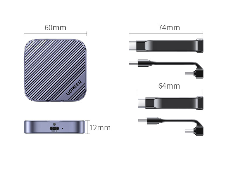 UGREEN Magnetic M.2 NVMe 2230 External SSD Enclosure for iPhone 17 Pro, Laptop, MacBook Expansion 33