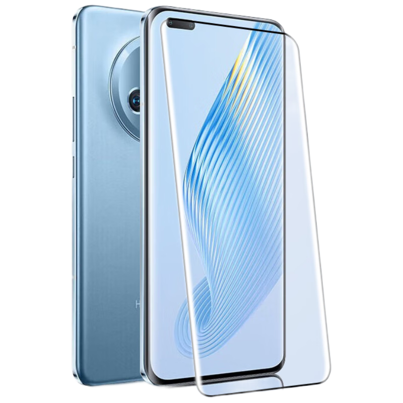 Baoluo [Damage Compensation] Tempered Glass Screen Protector for Honor Magic5 Pro / Ultimate Edition Curved Full Screen HD Anti-Scratch Anti-Fingerprint Film
