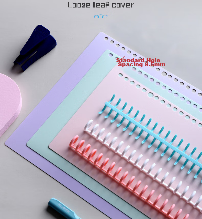 KW-TriO A4 Morandi Color Series Loose-Leaf Notebook Cover, Study Planner Notebook, Vintage Color Series Loose-Leaf Cover, Self-Made Frosted Cover 8