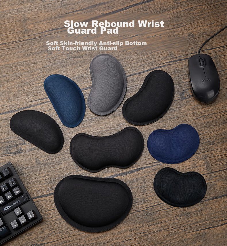 CAPERE Mouse Pad Wrist Rest, Slow Rebound Hand Support Wrist Pad, Comfortable Wrist Rest for Computer Office Use, Lucky Cat H218, 138X85X25mm 1