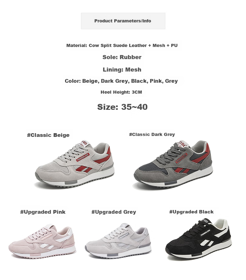 ZHR Women's Casual Shoes, Selected Cowhide Comfortable Versatile Women's Shoes, Classic INS Trendy Color-Block Sneakers for Women, Korean-Style Fashionable Lightweight Breathable Shoes for Women, AK60, Dark Gray, Size 38 5