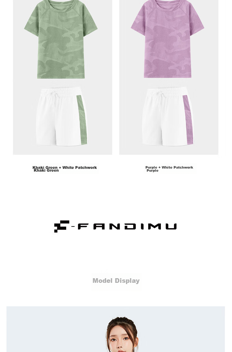 Fandimu Badminton Outfit for Women, Sports Running Yoga Tennis Fitness Wear, Breathable Comfortable Outdoor Training Hiking 10