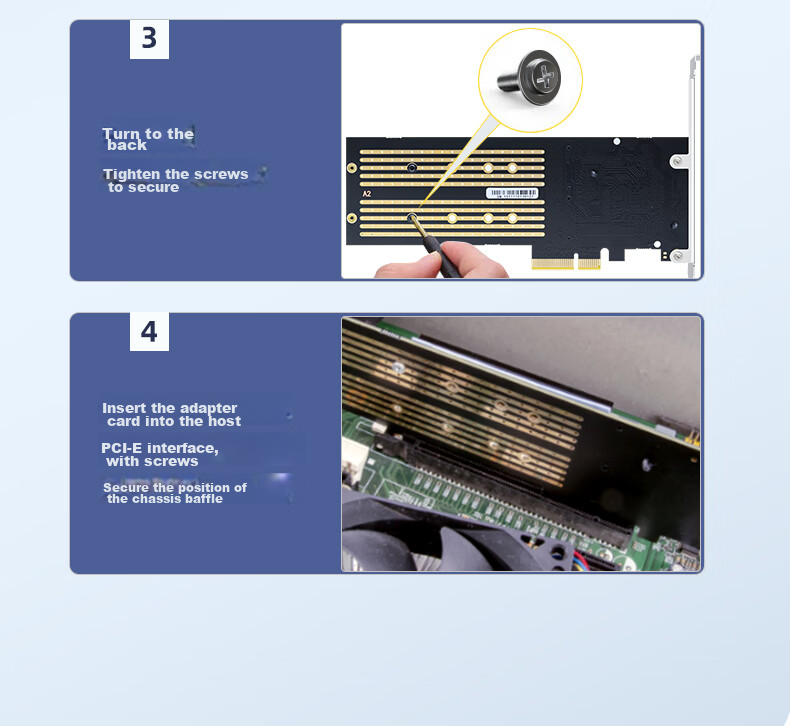 EB-LINK PCIe 4.0 X16 to M2 Expansion Card, Full Speed 64Gbps Single-Port M.2 Interface, NVMe Adapter Card for SSD Solid State Drive 11