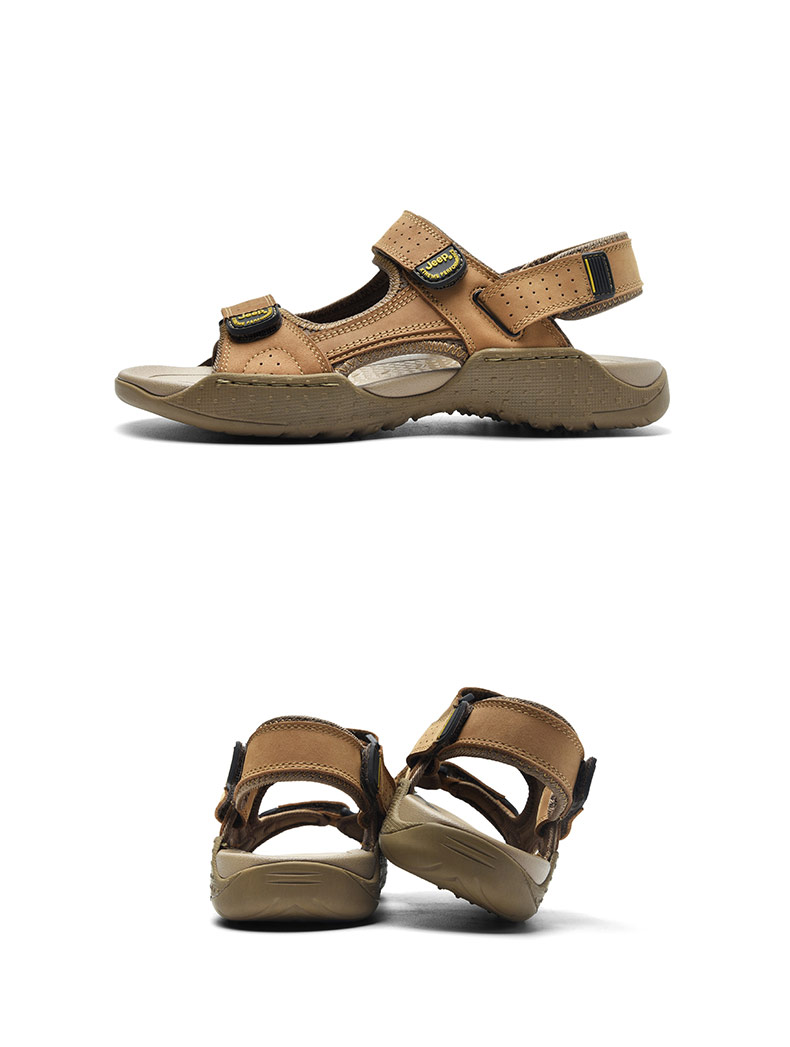 JEEP Men's Outdoor Sports Breathable Sandals, Water-Friendly Slippers, Non-Slip Wear-Resistant River Tracing Shoes, Hiking Shoes 28