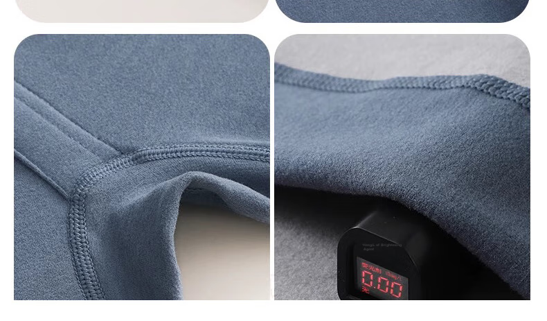 YUZHAOLIN Thermal Underwear Set for Men, Middle And High School Students, Autumn And Winter Fleece-Lined Top And Bottom, Cotton Sweater for Older Childre 21