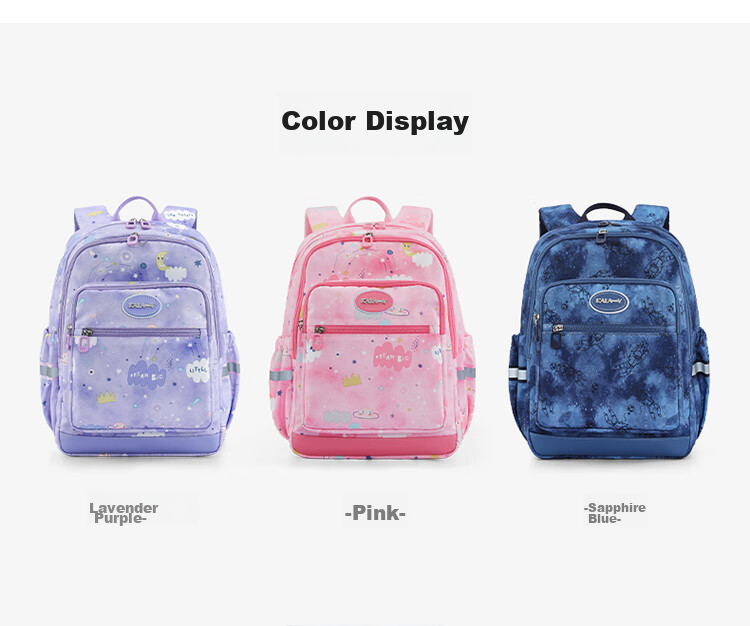 KALA·Y Backpack, Ultra-Light Outdoor Travel Bag for Primary School Students, Suitable for Grades 1-3 Children, Lightweight Casual Backpack for Boys And Girls 15