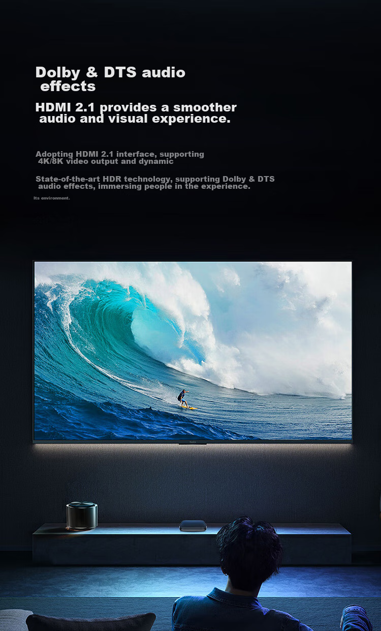 MI Box 4S MAX 4K Flagship Smart Voice Set-Top Box, Bluetooth Voice Remote Control, Mobile Wireless Screen Casting, 64-Bit Quad-Core High-Performance Processor MDZ-30 11