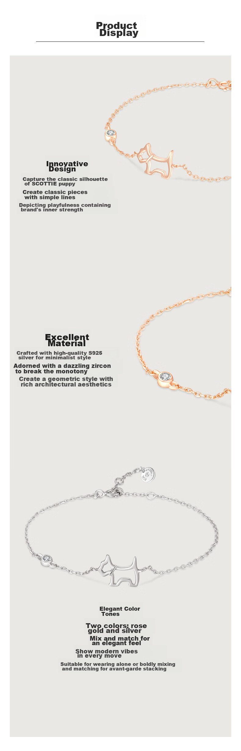 AGATHA Exquisite Hollow Silver Bracelet for Women Birthday Gift for Girlfriend and Best Friend Premium Feel 2